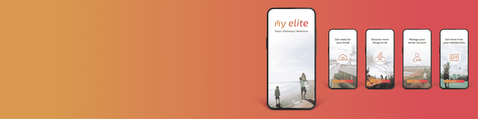My Elite customer app for holiday parks and marinas – manage bookings, discover activities, access owner accounts, and membership benefits.